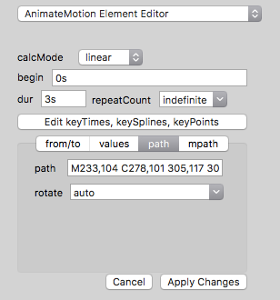 Element Editor Macsvg