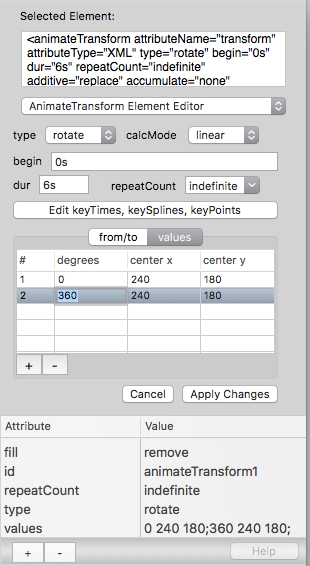 Element Editor Macsvg